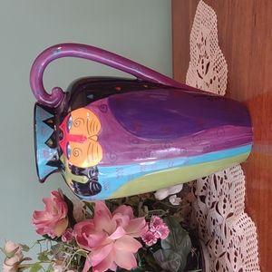 Laurel Burch Cat Pitcher